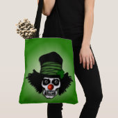 Irish Skeleton Clown Green Tasche (Von Nahem)
