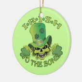 Irish Skull Keramik Ornament (Links)