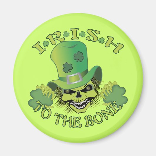 Irish Skull Magnet (Vorne)