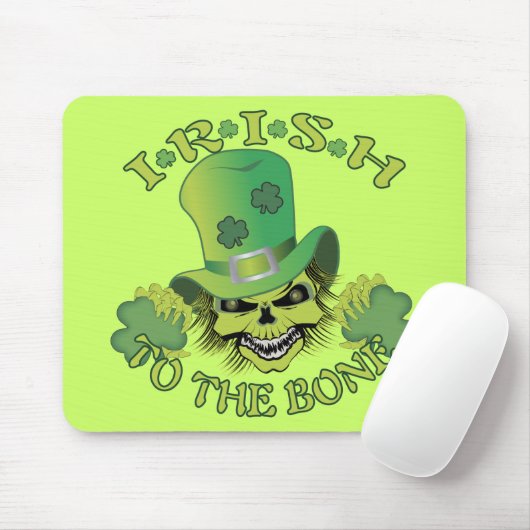 Irish Skull Mousepad (Mit Mouse)