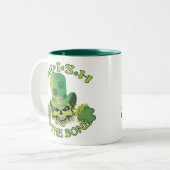 Irish Skull Zweifarbige Tasse (Vorderseite Links)