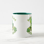 Irish Skull Zweifarbige Tasse (Mittel)