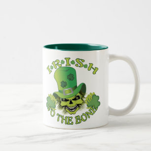 Irish Skull Zweifarbige Tasse