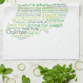 Irish Slang Map Geschirrtuch (Gefaltet)