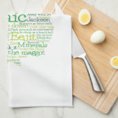 Irish Slang Map Geschirrtuch (Viertel Falte)