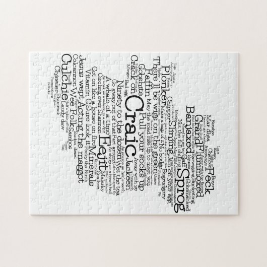 Irish Slang Map Puzzle (Horizontal)