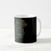 Irish Slang Word Art Map Kaffee Tasse (VorderseiteRechts)