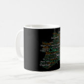 Irish Slang Word Art Map Kaffee Tasse (Vorderseite Links)