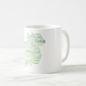 Irish Slang Word Art Map Kaffee Tasse (VorderseiteRechts)