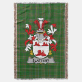 Irish Slattery oder O_Slattery Coat of Arms Family Decke (Vorderseite Vertikal)