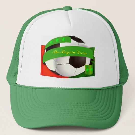 Irish Soccer Hat Truckerkappe (Vorderseite)
