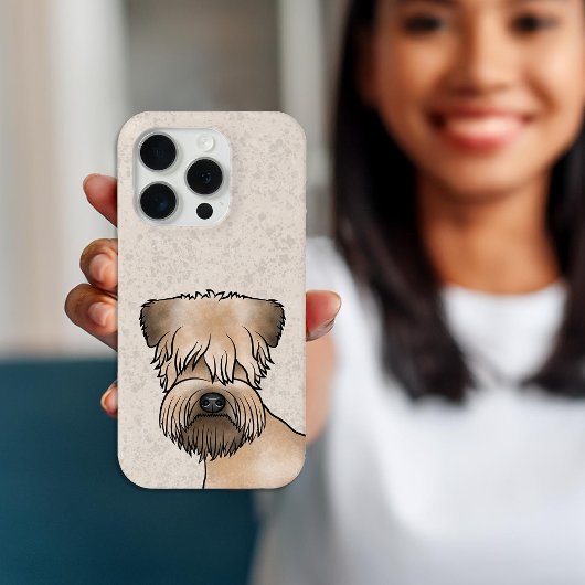 Irish Soft Coated Wheaten Terrier Cartoon Dog Head Case-Mate iPhone Hülle