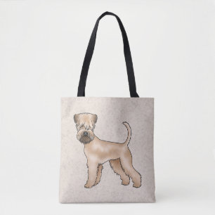 Irish Soft Coated Wheaten Terrier Niedlich Cartoon Tasche