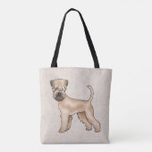 Irish Soft Coated Wheaten Terrier Niedlich Cartoon Tasche (Rückseite)