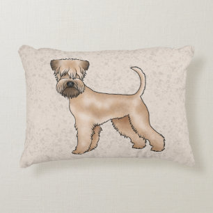Irish Soft Coated Wheaten Terrier Niedlich Hund Be Dekokissen