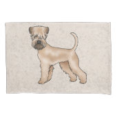 Irish Soft Coated Wheaten Terrier Niedlich Hund Be Kissenbezug (Vorderseite-Links)