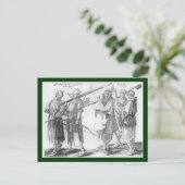Irish Soldiers Postkarte (Stehend Vorderseite)