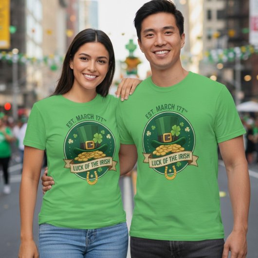 Irish Soul Shamrock Shield St. Patrick's Day Tee