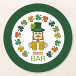 Irish Sports Bar, Pub/Brauerei Runder Pappuntersetzer<br><div class="desc">Irish Sports Bar,  Pub/Brauerei Paper Untersetzer vom Business Card Store.</div>
