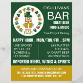 Irish Sports Bar, Pub/Brauerei Werbung Flyer (Vorne)