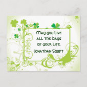 Irish Sprichwort St. Patrick's Day Postcard Postkarte (Vorderseite)