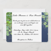 Irish Spring Clover Hochzeit Einladung (Rückseite)