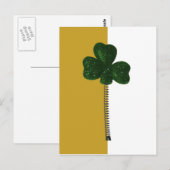 Irish Spring Kleeblatt Postcard Postkarte (Vorne/Hinten)
