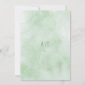 Irish Springtime Daisies Wedding Einladung (Rückseite)