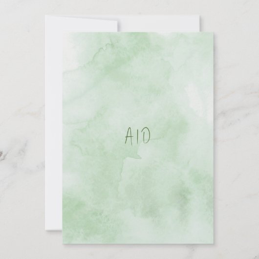 Irish Springtime Daisies Wedding Einladung (Rückseite)