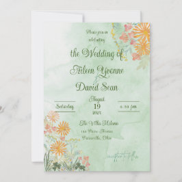 Irish Springtime Daisies Wedding Einladung