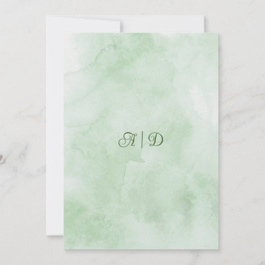 Irish Springtime Daisies Wedding Einladung (Rückseite)