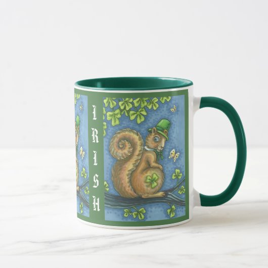 IRISH SQUIRREL ST. PATRICK'S DAY TASSE Green (Rechts)