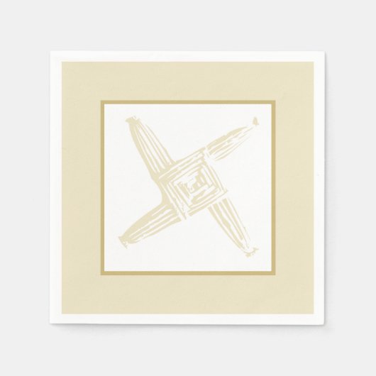 Irish St. Brigid's Cross Serviette (Vorderseite)