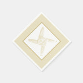 Irish St. Brigid's Cross Serviette (Ecke)