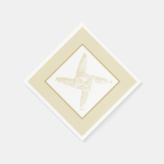 Irish St. Brigid's Cross Serviette (Ecke)