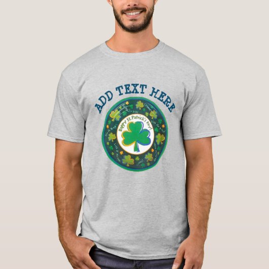 Irish St Patrick Circle T-Shirt (Vorderseite)