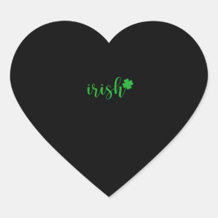 Irish St Patrick Day Men Women Saint Patricks Sham Herz-Aufkleber