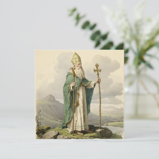 Irish St. Patrick Religious Beileid Condolence Dankeskarte (Stehend Vorderseite)