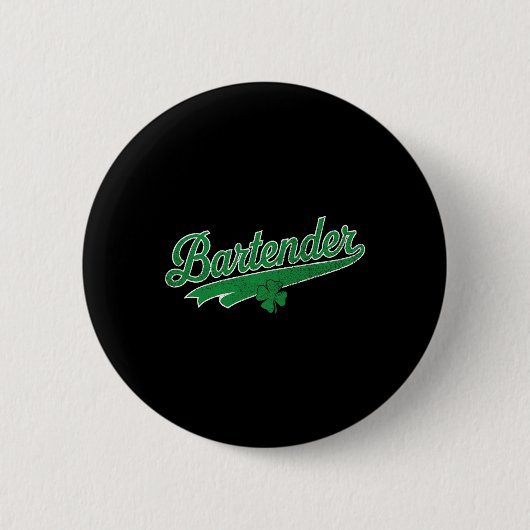 Irish St. Patrick’s Shamrock Bier Brauerei Button (Vorderseite)
