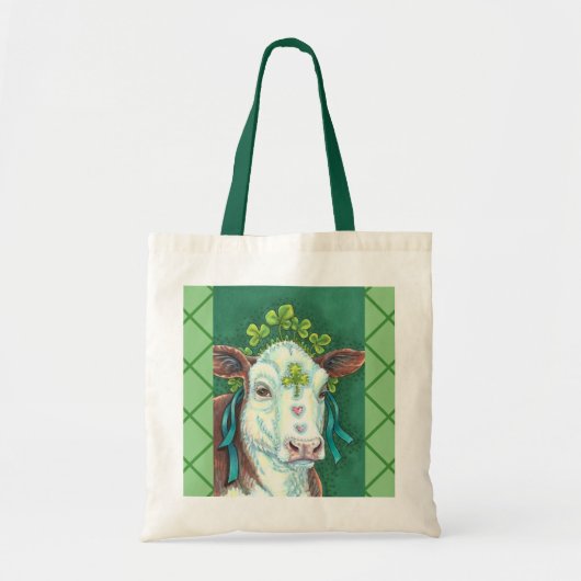 IRISH ST. PATRICK'S DAHEIFER, KLEEBLATT COW TRAGETASCHE (Vorne)