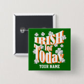 Irish St Patrick's Day Button (Vorne & Hinten)