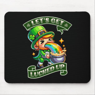 Irish St. Patricks Day Frauen Shamrock Lass uns lu Mousepad