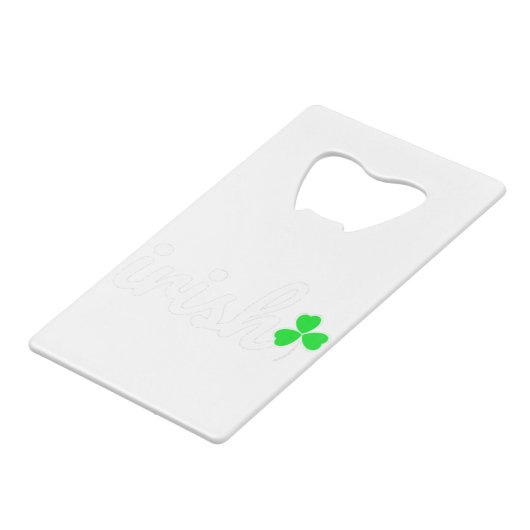 Irish St. Patrick's Day Geldbeutel Flaschenöffner (Rückseite Schrägansicht)