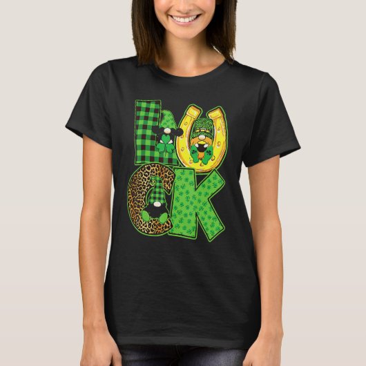 Irish St Patrick's Day Gnomes Leprechauns Lucky Ho T-Shirt (Vorderseite)