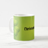 Irish St. Patrick's Day Green Kleeblatt Personaliz Kaffeetasse (Vorderseite Links)