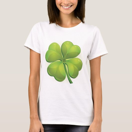 Irish St. Patrick's Day Green Kleeblatt Personaliz T-Shirt (Vorderseite)