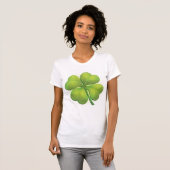 Irish St. Patrick's Day Green Kleeblatt Personaliz T-Shirt (Vorne ganz)
