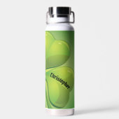 Irish St. Patrick's Day Green Kleeblatt Personaliz Trinkflasche (Rückseite)