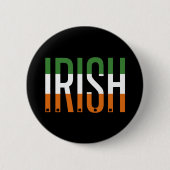 Irish St Patrick's Day Ireland Flag Kleeblatt Luck Button (Vorderseite)