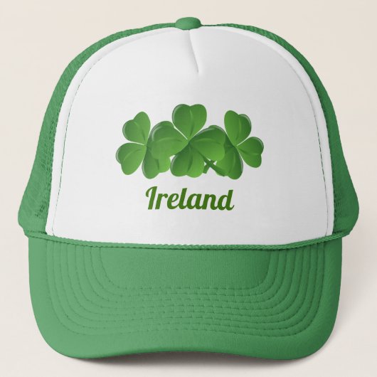 Irish St Patrick's Day Irland Truckerkappe (Vorderseite)